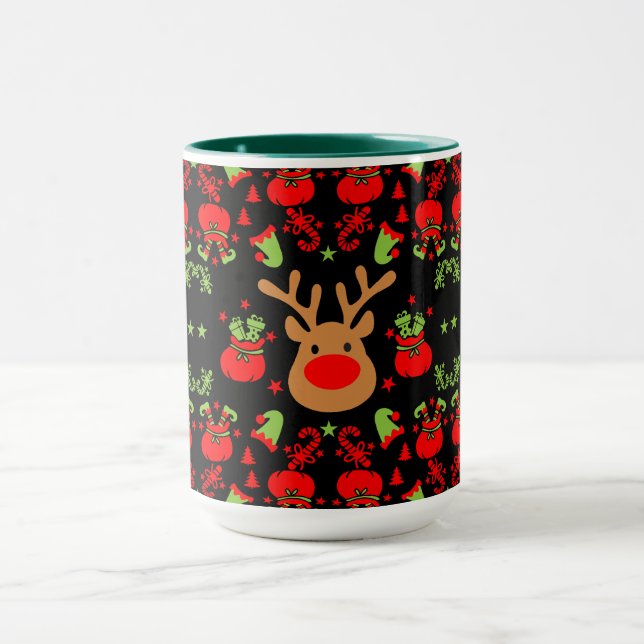 Caneca Envolvimento de Natal do Elf Engraçado (Centro)