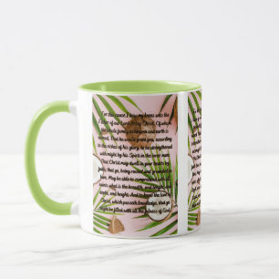 Caneca Ephesianos 3:14-19 Oração Mug De Dois Tons