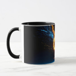Caneca Epic Blue Orange Fire Ring Elemental Magic