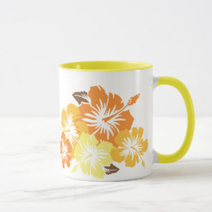 Caneca "Epic Hibiscus" em Orange Mug