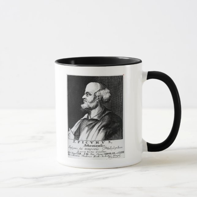 Caneca Epicurus, gravado por Johann Fredrich Schmidt (Direita)