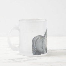 Caneca Equestre com Cavalo Branco para o Prato de