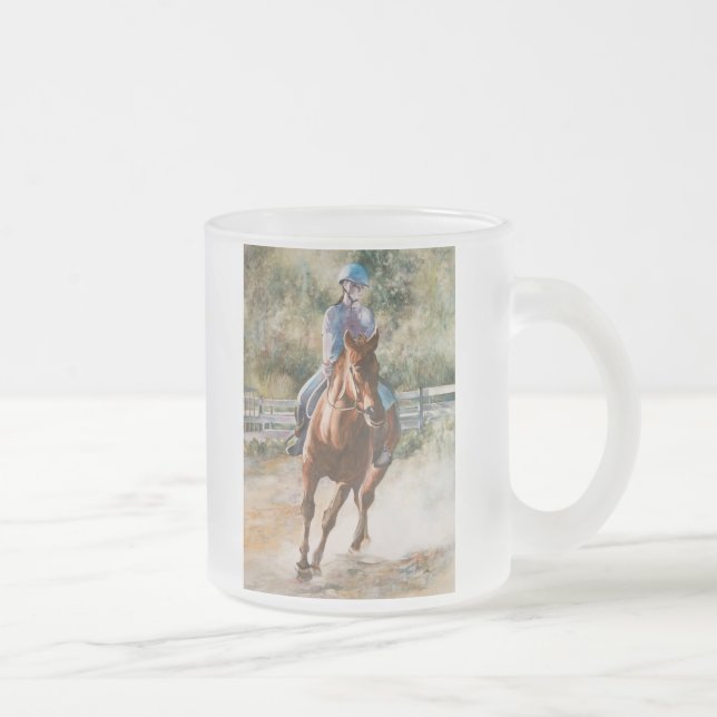 Caneca equestre do bebendo dos trabalhos em equipe (Direita)