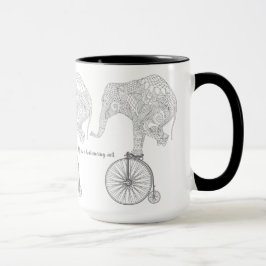Caneca Equilíbrio de Bicicletas de Pernalonga de Elefante