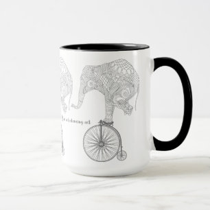 Caneca Equilíbrio de Bicicletas de Pernalonga de Elefante