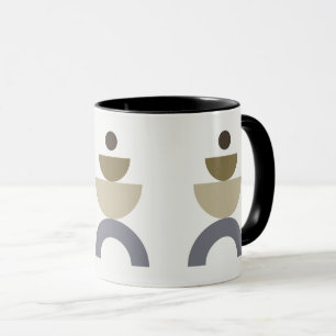 Caneca Equilíbrio - formas geométricas coloridas do Meio 