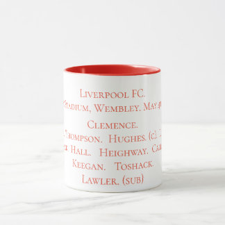 Caneca Equipa vencedora 1974 do copo do FA de Liverpool
