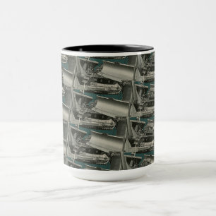 Caneca Equipamento de Arte para Bulldozer Com Vintage Eng