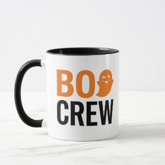 Caneca Equipe Boo Engraçada Fantasma Halloween Combinando
