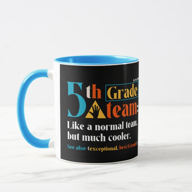 Caneca Equipe De 5 Como Equipe Normal, Mas Muito Mais Fri (Esquerda)