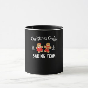 Caneca Equipe de panificação de biscoitos de Natal pão