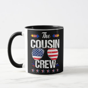 Caneca Equipe de Primos Patrióticos 4 de Julho Toda Equip