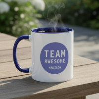 Equipe Divertida Incrível Nome Personalizado Roxo