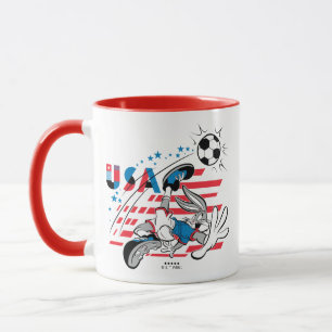 Caneca Equipe do BUGS BUNNY™ EUA de Futebol Gráfico