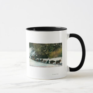 Caneca Equipe do cão de Yukon que transporta através da