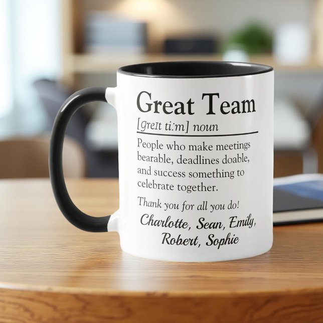 Caneca Equipe do excelente - Apreciação Personalizada do  (Criador carregado)