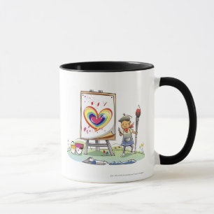 Caneca Equipe guardarar um pincel e uma posição por uma