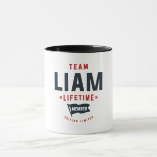 Caneca Equipe Liam Lifetime Membro Engraçado Liam