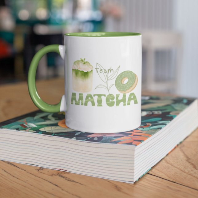 Caneca Equipe Matcha, matcha (Criador carregado)