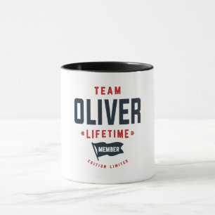 Caneca Equipe Oliver Lifetime Membro Engraçado Oliver