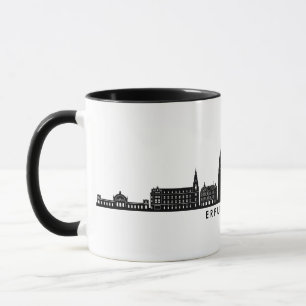 Caneca ERFURT Thuringia Germany City Skyline Silhouette