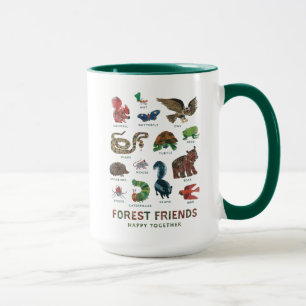 Caneca Eric Carle   Amigos da Floresta Felizes Juntos