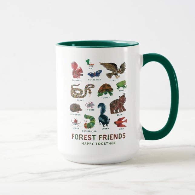 Caneca Eric Carle | Amigos da Floresta Felizes Juntos (Direita)