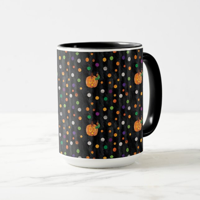 Caneca Eric Carle | Padrão de Bolinhas de Halloween (Frente Esquerda)