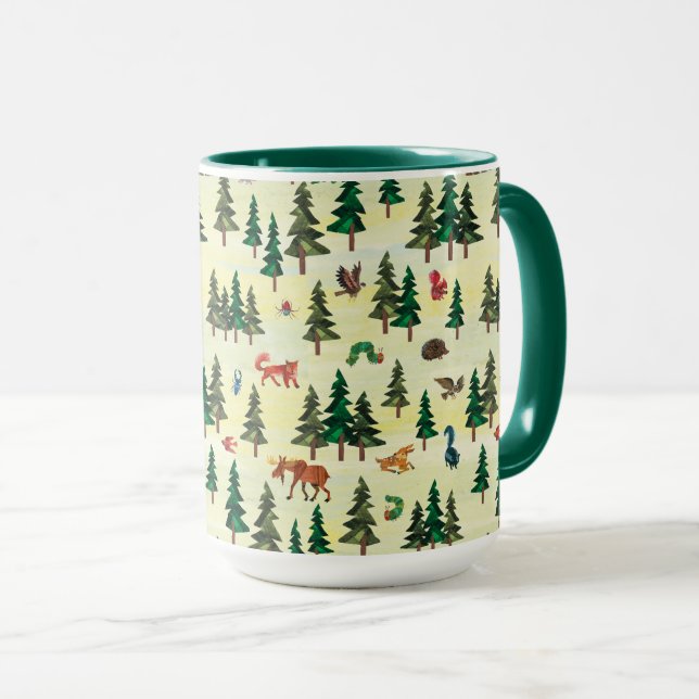 Caneca Eric Carle | Padrão de Diversão Florestal (Frente Esquerda)