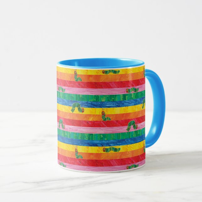 Caneca Eric Carle | Padrões de distribuição do arco-íris  (Frente Esquerda)
