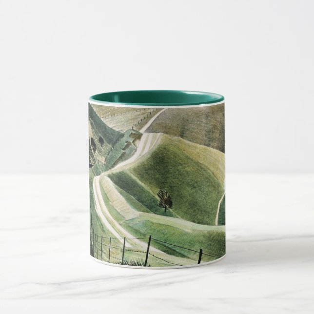 Caneca Eric Ravilious - Chalk Paths, famosa trabalho de a (Centro)