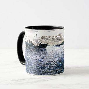 Caneca Eric Ravilious - Noruega, arte mágica de realismo