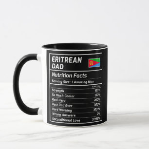 Caneca Eritreia Fatos de Nutrição do Pai Orgulhosos Eritr