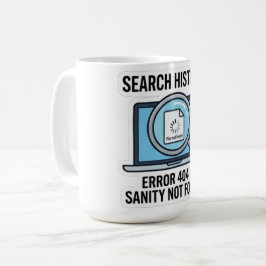Caneca Erro 404 - Xícara de Café Divertida de TI