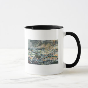 Caneca Erupção de um vulcão em Martinica