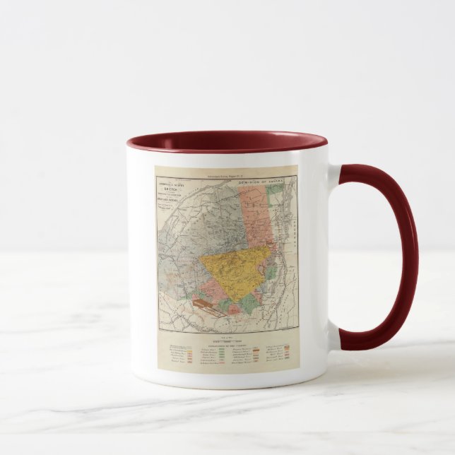 Caneca Esboço da avaliação de Adirondack - mapa de (Direita)