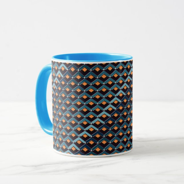 Caneca Escadas em padrão de escadas Altona (Frente Esquerda)