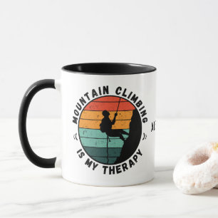 Caneca Escalada De Montanha É Minha Terapia