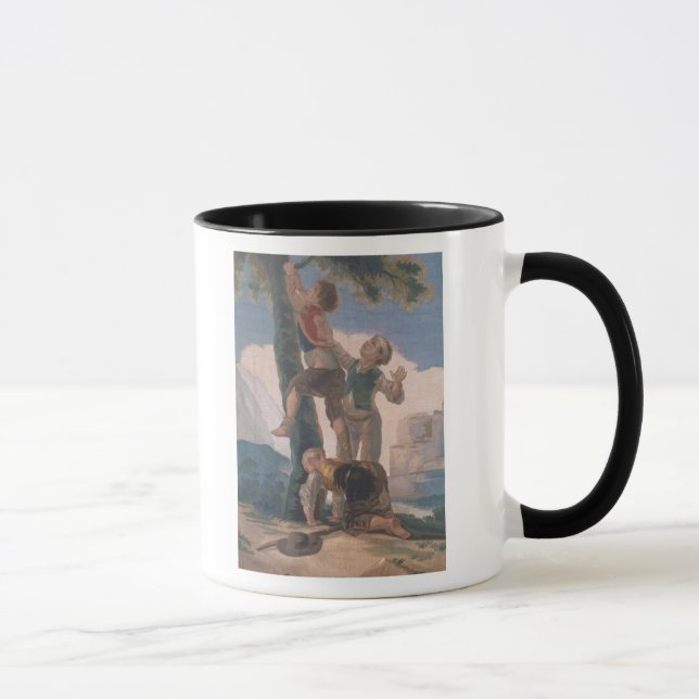 Caneca Escalada dos meninos de Francisco Jose de Goya y (Direita)