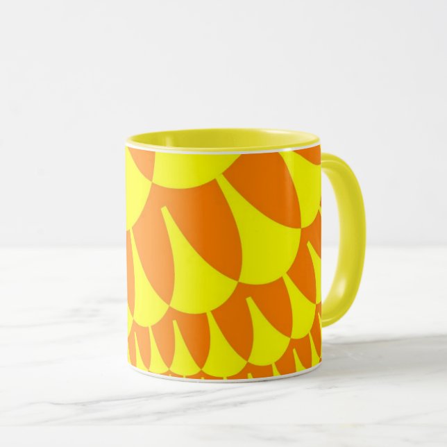 Caneca Escalas Amarelas e Laranjas (Frente Esquerda)