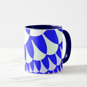 Caneca Escalas Azul e Branco