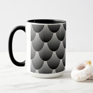 Caneca Escalas de Cinza e preto