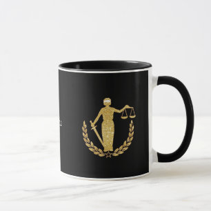 Caneca Escalas de Justiça e Lady Justice Mug