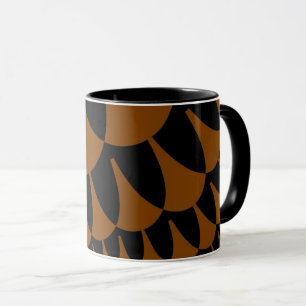 Caneca Escalas Marrons e Pretas