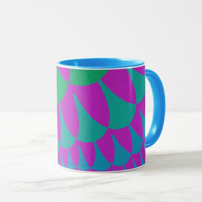 Caneca Escamas de Dragão Verde (Frente Esquerda)