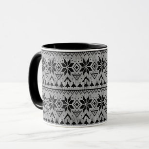 Caneca escândalo de inverno nórdico do enfeites de nata