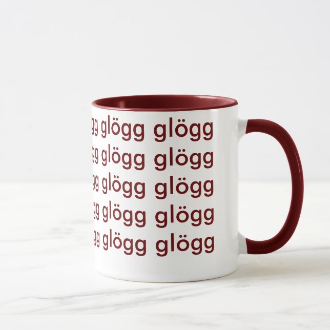 Caneca Escandinavo engraçado de Glogg Glogg Glogg (Direita)