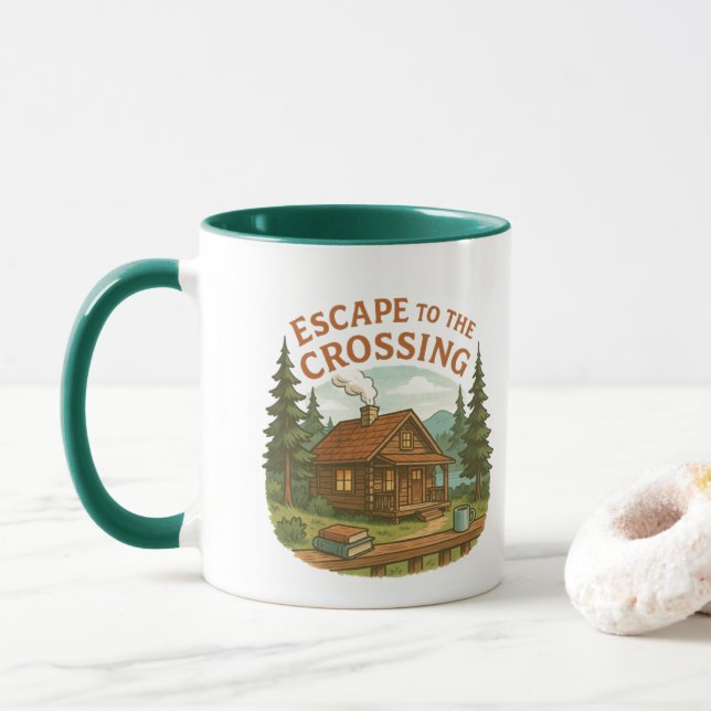 Caneca ESCAPE PARA A CROSSING Maggie Sullivan Cozy Cabin (Com Donut)