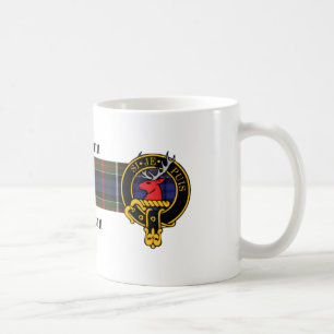 Caneca escocesa da crista e do Tartan de Ingram