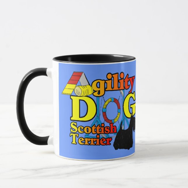 Caneca Escocesa_Terrier_Agilidade (Esquerda)